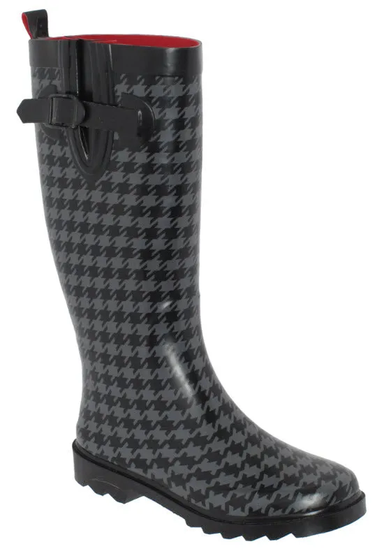 capelli-new-york-houndstooth-tall-gummistiefel-damen-hahnentritt image 1