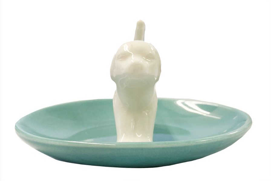 capelli-new-york-trinket-trays-dackel-schmuckschale-keramik-gefleckt image 4