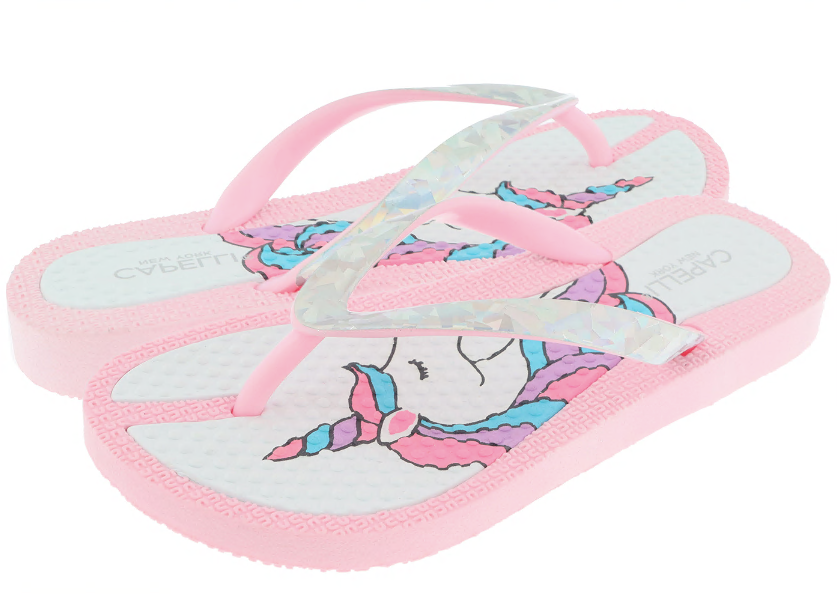 capelli-new-york-girls-flip-flops-zehentrenner-einhorn-glitzer image 2