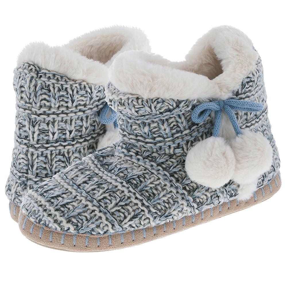 capelli-new-york-slipper-boots-damen-strick-fell-pompons image 2