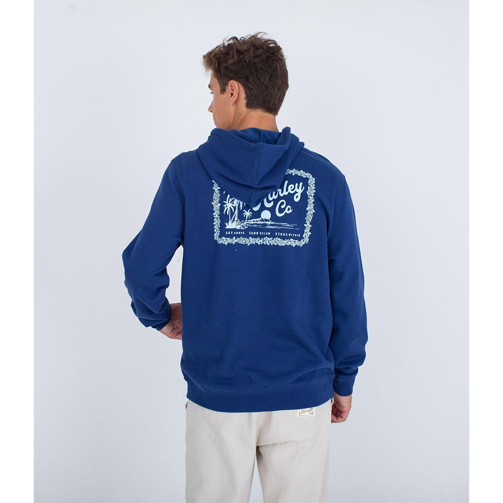 hurley-ukelele-fleece-hoodie-herren-l-blue-void image 3