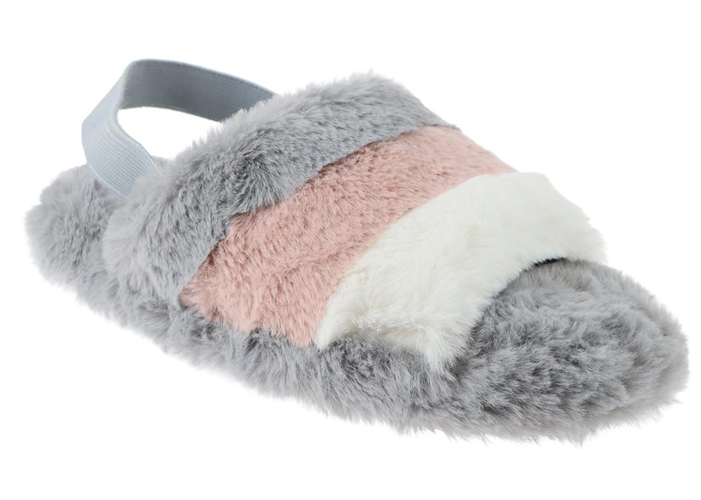 capelli-new-york-ladies-slippers-faux-fur-slide-slipper-hausschuhe image 1