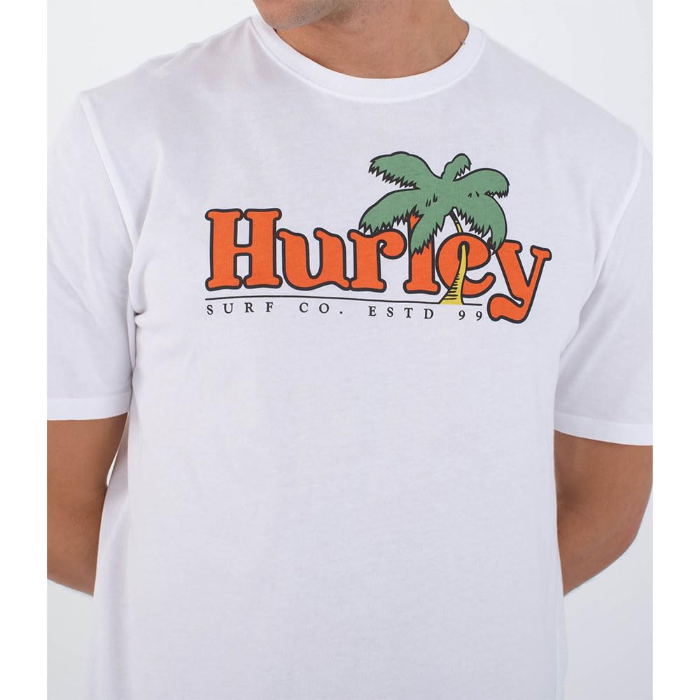 hurley-oz-t-shirt-herren-xl-kurzarm-rundhals-frontprint image 3