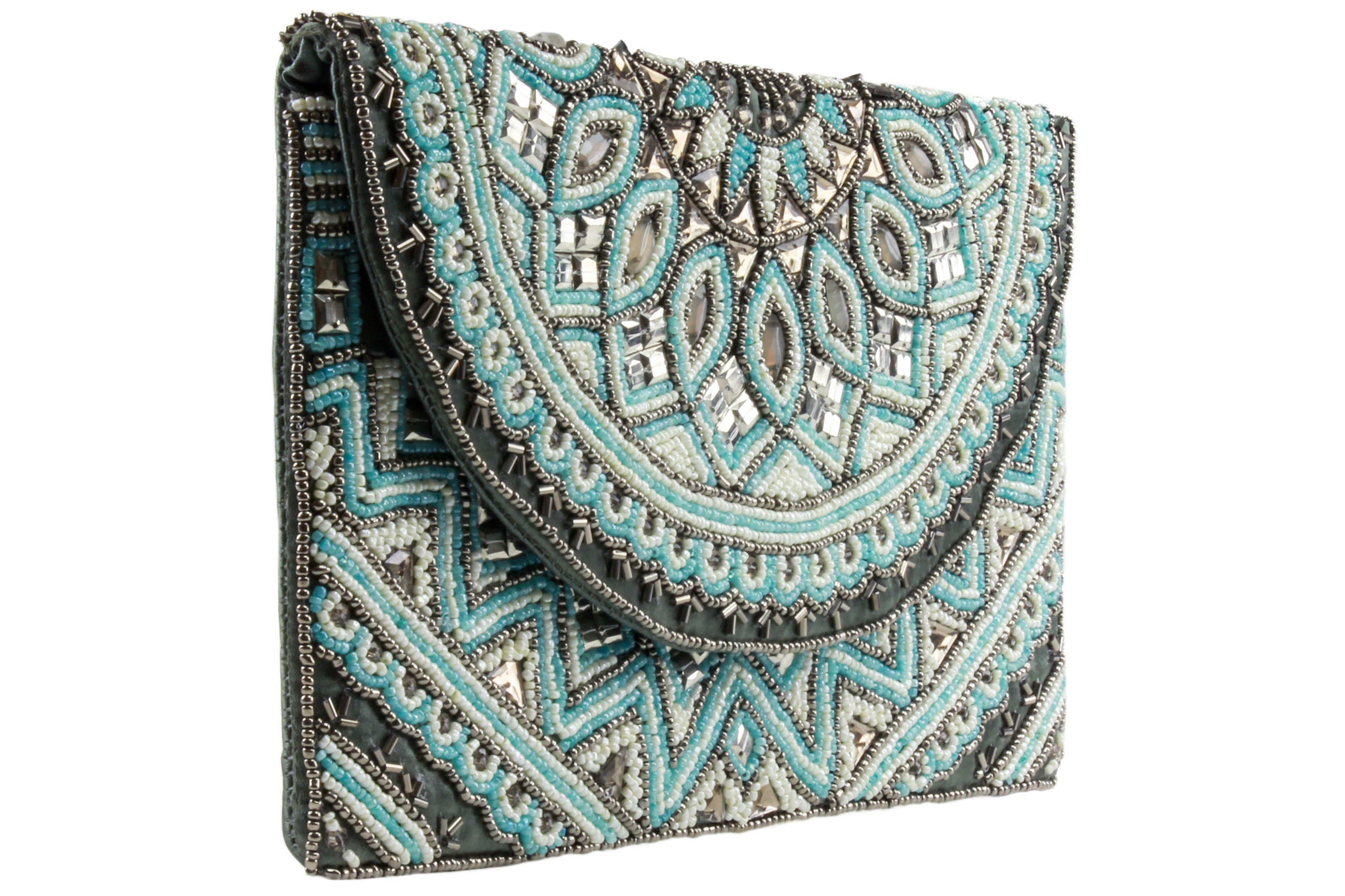 capelli-new-york-ladies-handbags-beaded-clutch-mit-kette image 3