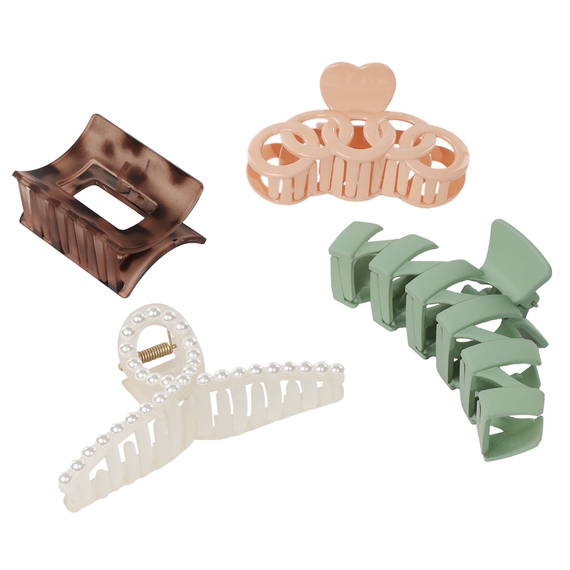 capelli-new-york-haarklammern-damen-4er-set-claw-clips-mix image 2