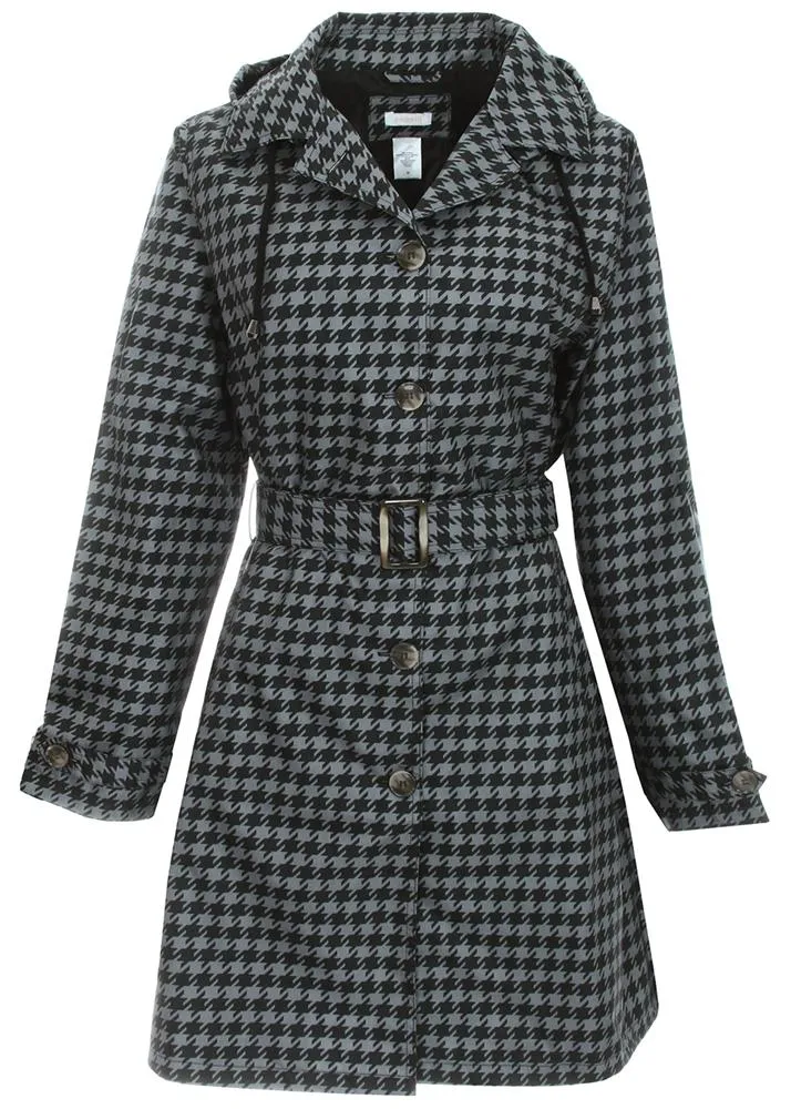 capelli-new-york-ladies-rain-coats-regenmantel-hahnentritt-m image 1