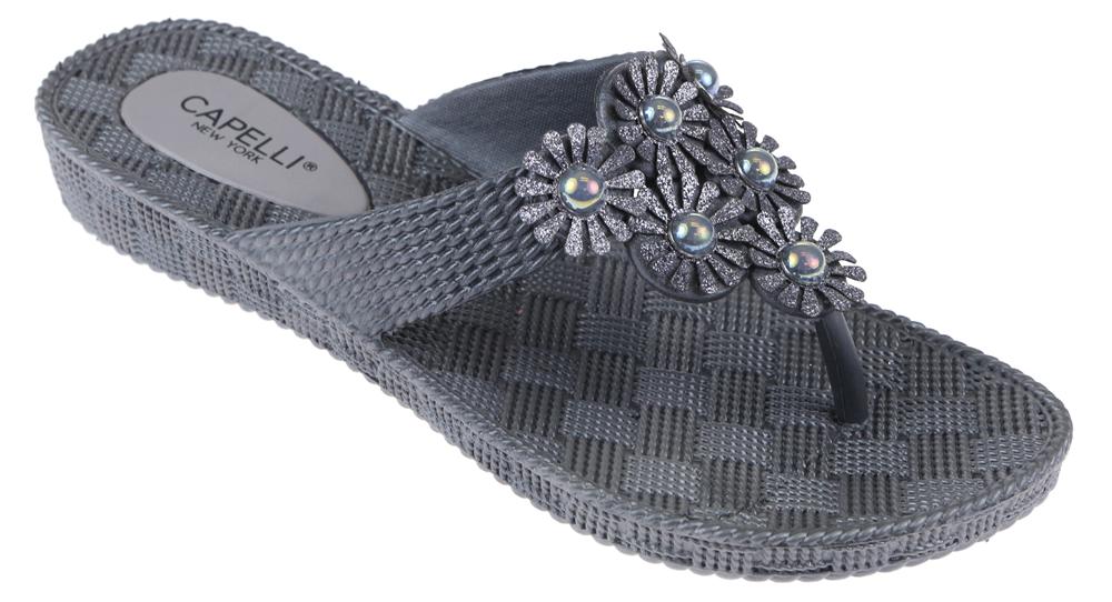 capelli-new-york-ladies-flip-flops-grau-gr-6-11 image 1