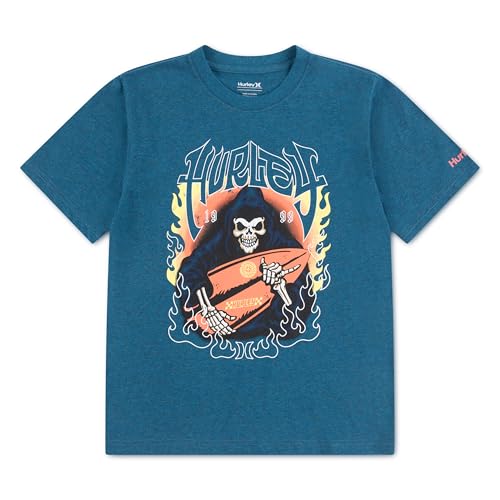 hurley-89059-grafik-t-shirt-jungen-8-10-jahre-print image 7