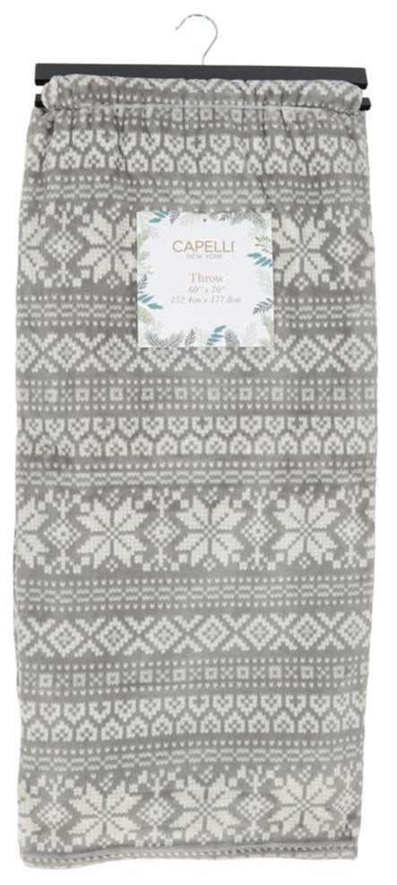 capelli-new-york-fairisle-micro-kuscheldecke-60x70-cozy-muster image 1