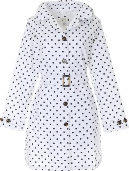 capelli-new-york-dot-regenmantel-damen-punkte-mit-kapuze image 1
