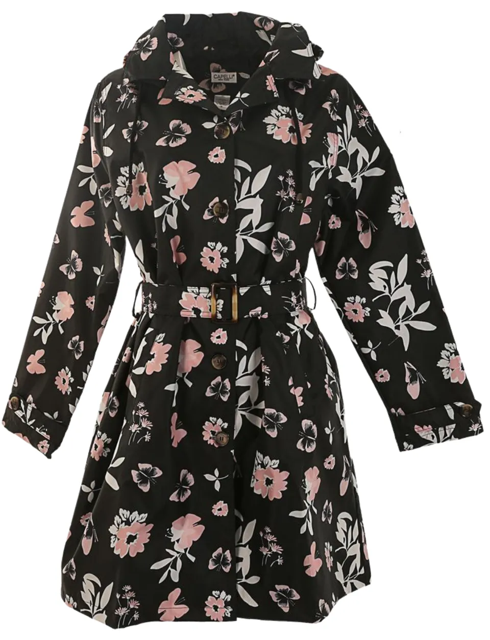 capelli-new-york-butterfly-floral-regenmantel-damen-gr-m image 1