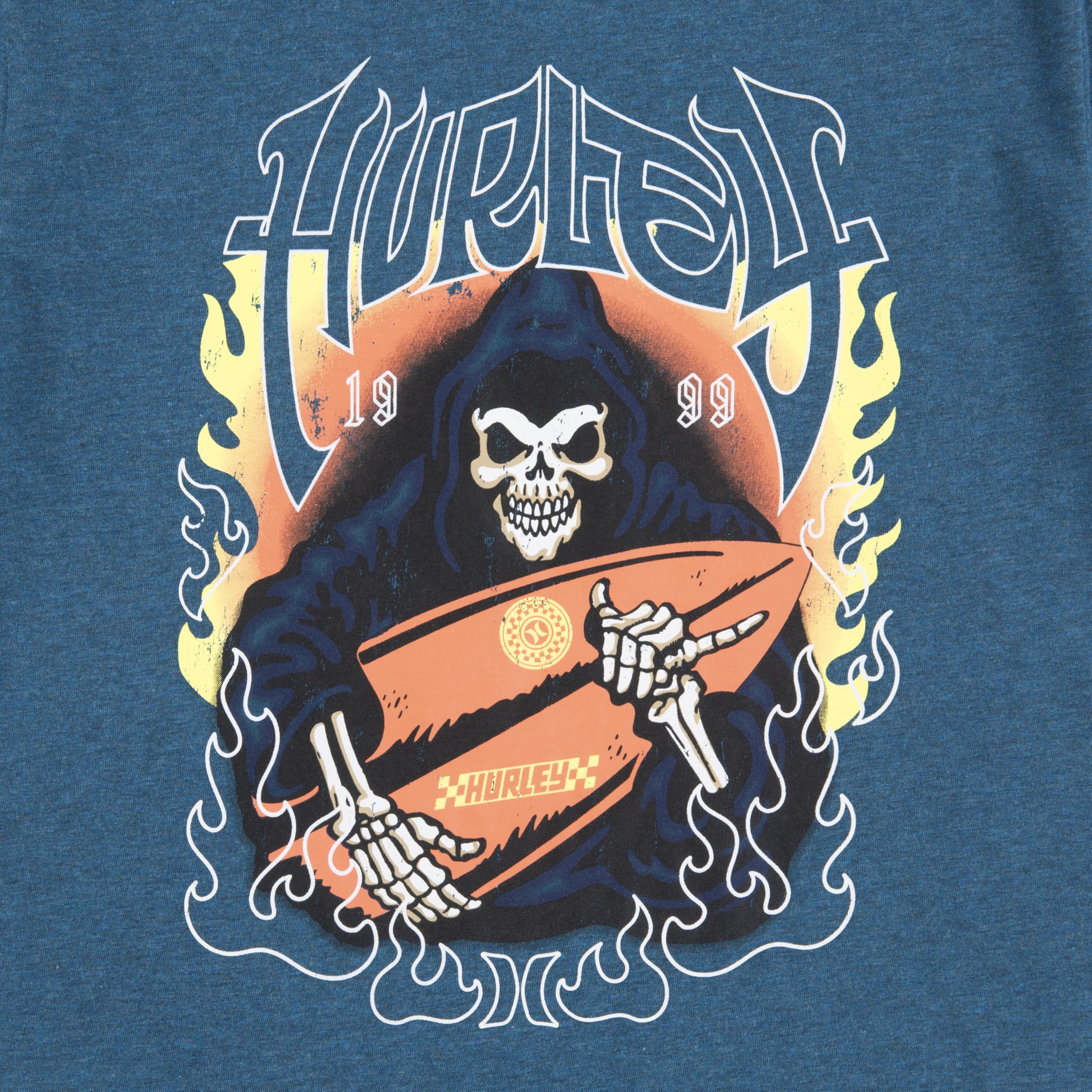 hurley-89059-grafik-t-shirt-jungen-8-10-jahre-print image 5