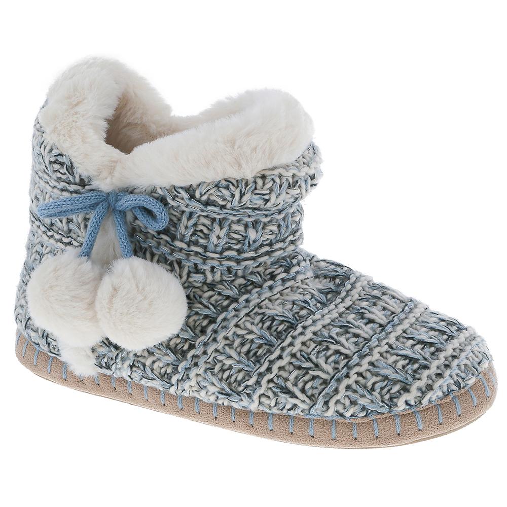 capelli-new-york-slipper-boots-damen-strick-fell-pompons image 1