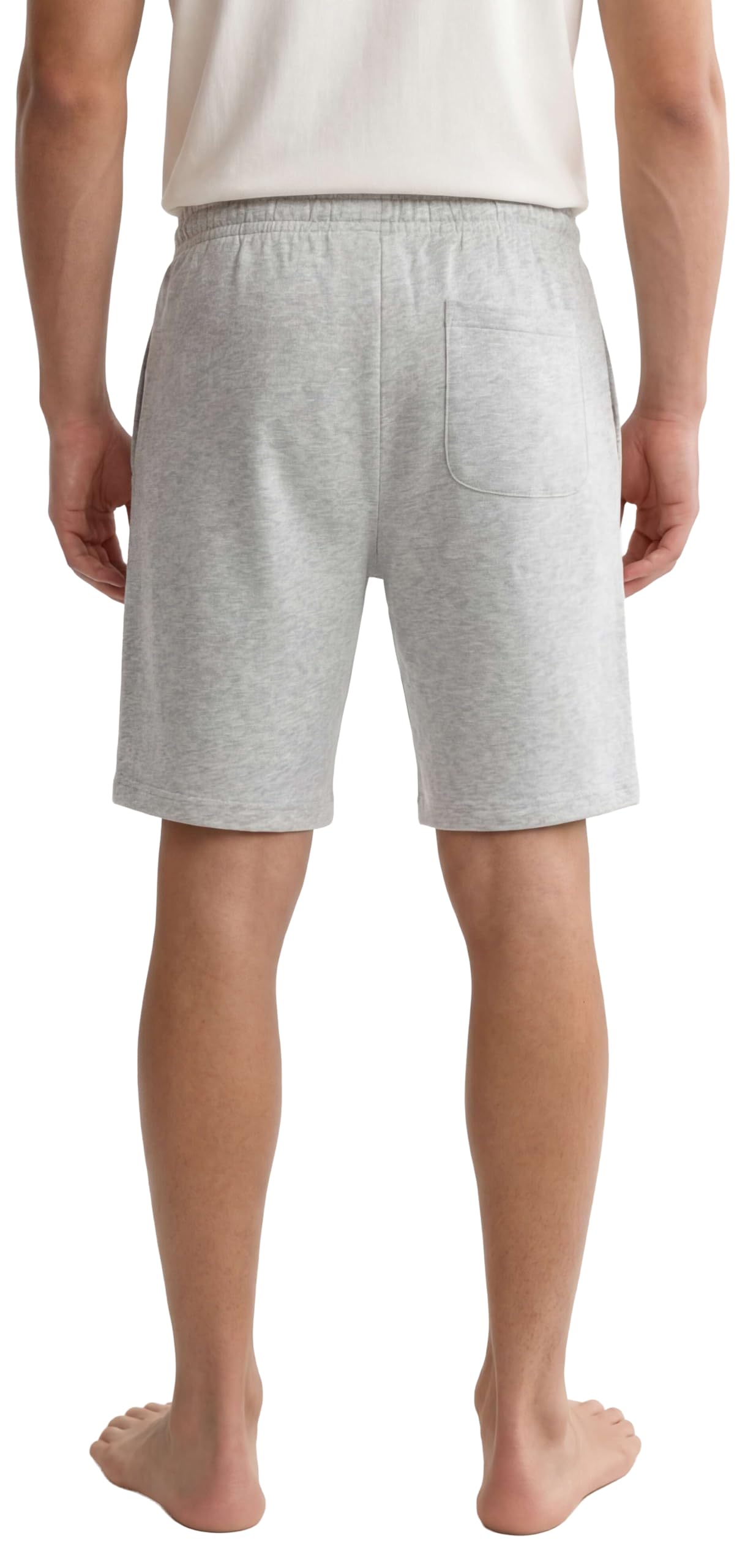hurley-boxed-logo-fleece-shorts-herren-l-grau-baumwolle image 2