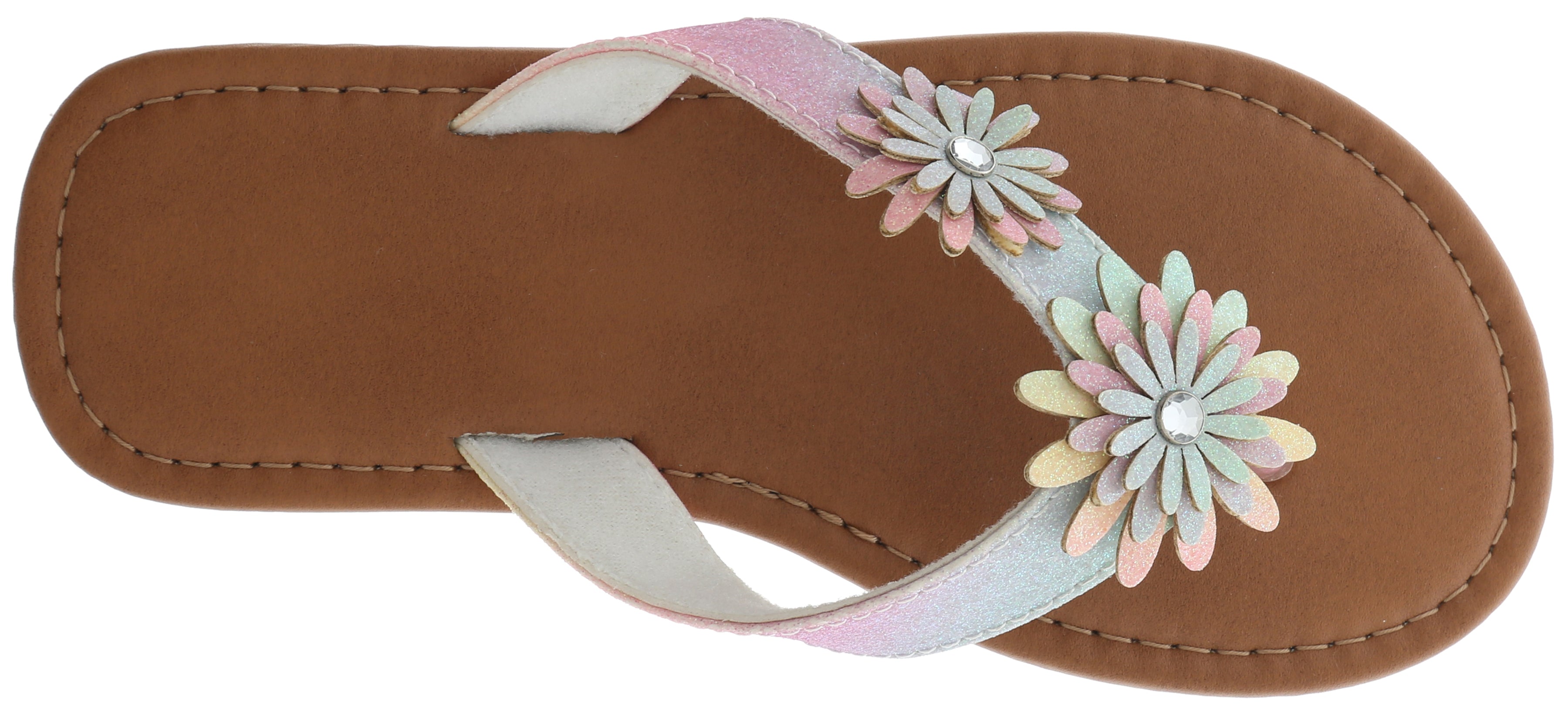 capelli-new-york-girls-flip-flops-ombre-glitzer-flip-flops-mit-blumen image 2