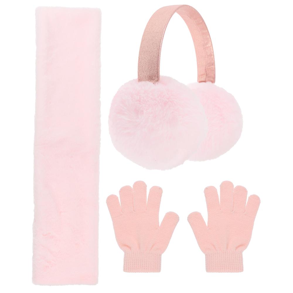 capelli-new-york-girls-cold-weather-set-ohrensch-tzer-pink-3-tlg image 1