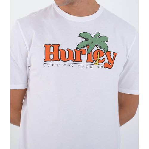 hurley-oz-t-shirt-herren-xl-kurzarm-rundhals-frontprint image 8