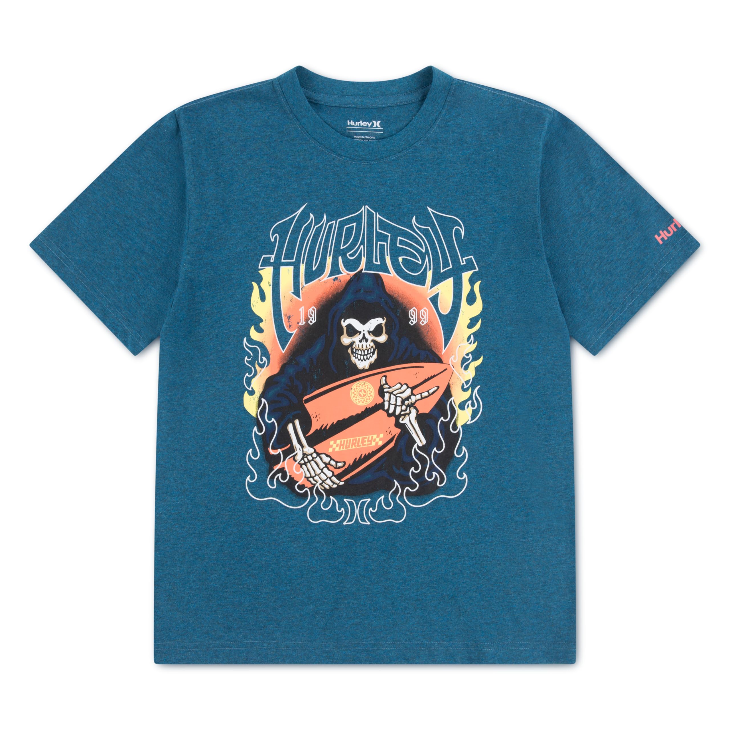 hurley-89059-grafik-t-shirt-jungen-8-10-jahre-print image 1