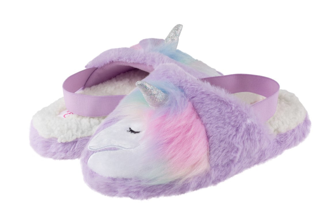 capelli-new-york-unicorn-faux-fur-hausschuhe-m-dchen-pl-sch image 2