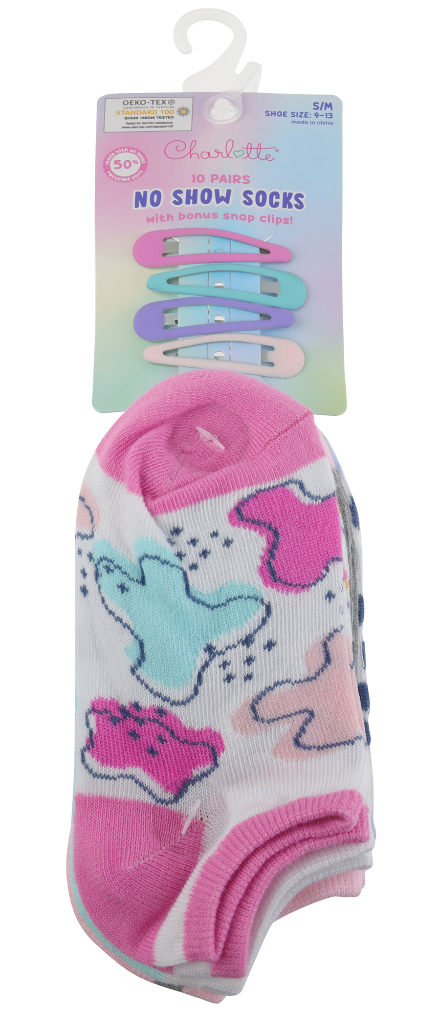 capelli-new-york-charlotte-socken-10er-no-show-bunt-s-m image 3