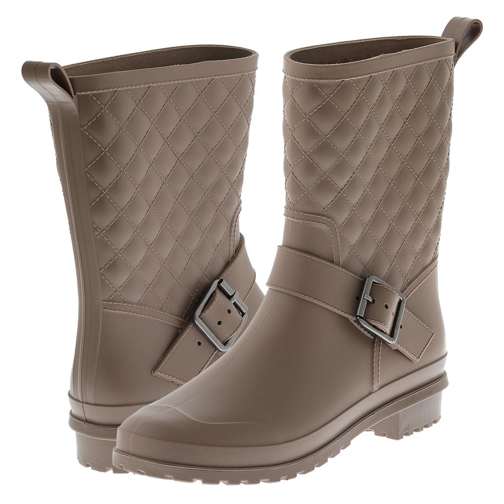 capelli-new-york-ladies-rain-boots-matte-taupe-regenstiefel-wadenhoch image 2