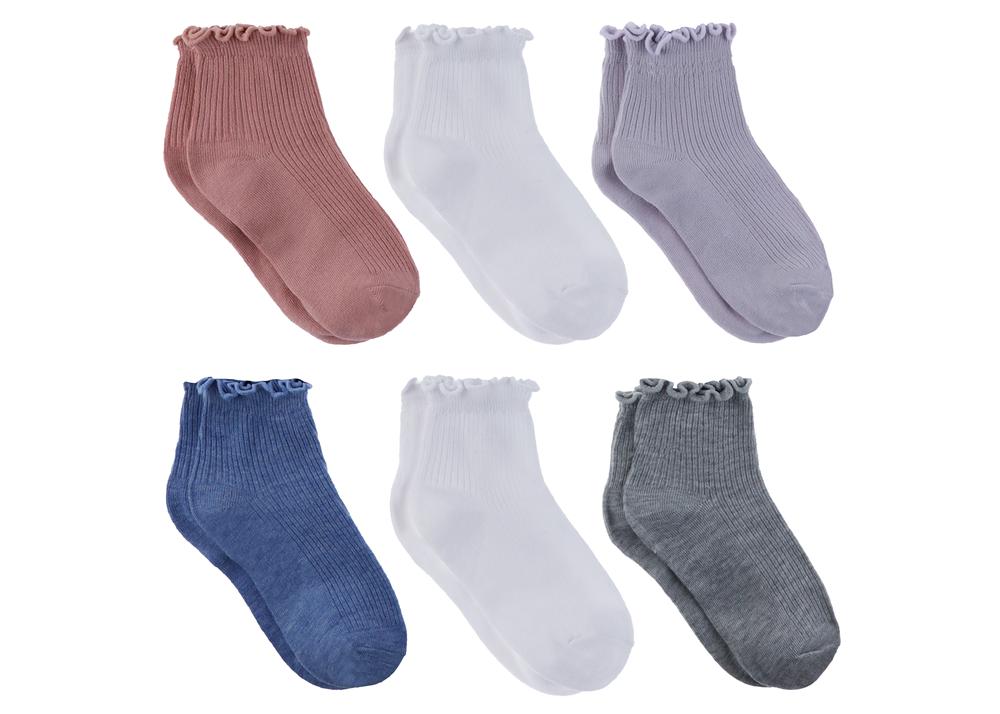 capelli-new-york-basics-lettuce-edge-socken-damen-6er-pack-kn-chel image 1