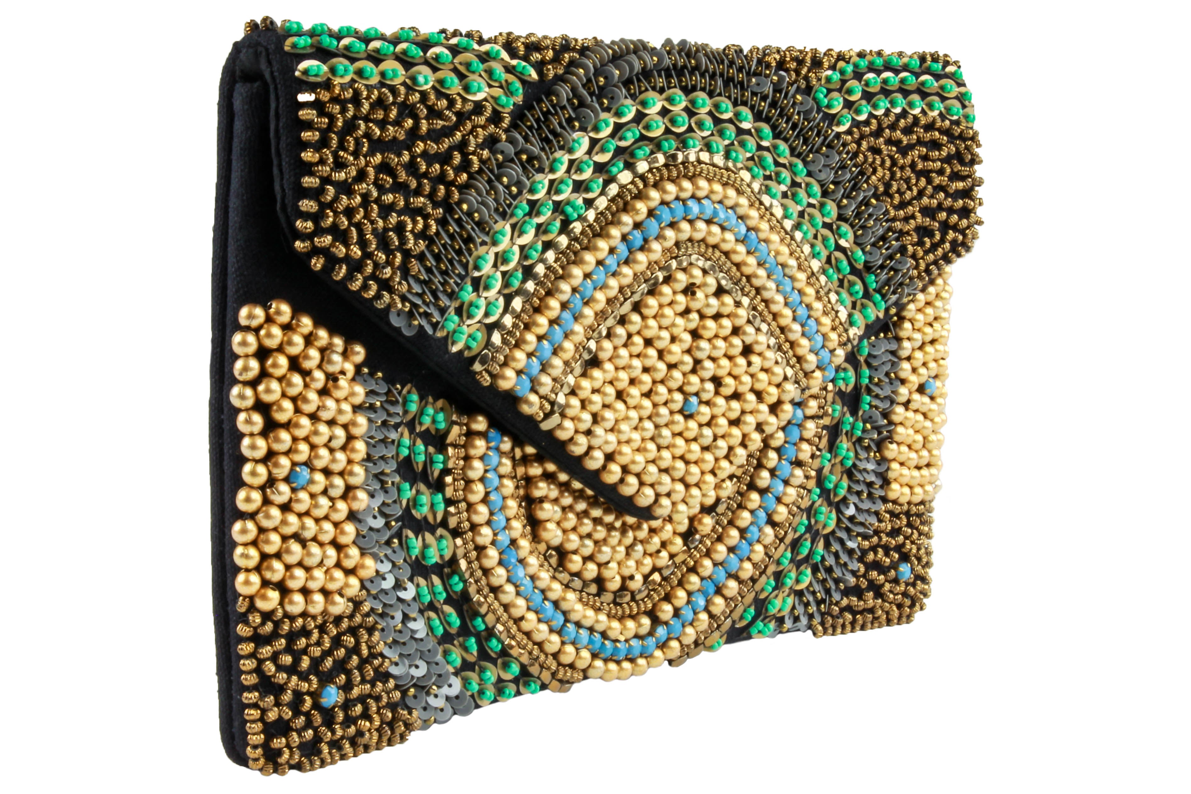 capelli-new-york-beaded-clutch-damen-perlen-schwarz image 3