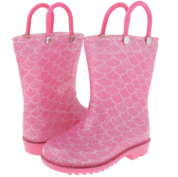 capelli-new-york-mermaid-gummistiefel-kleinkind-silber-glitzer image 1