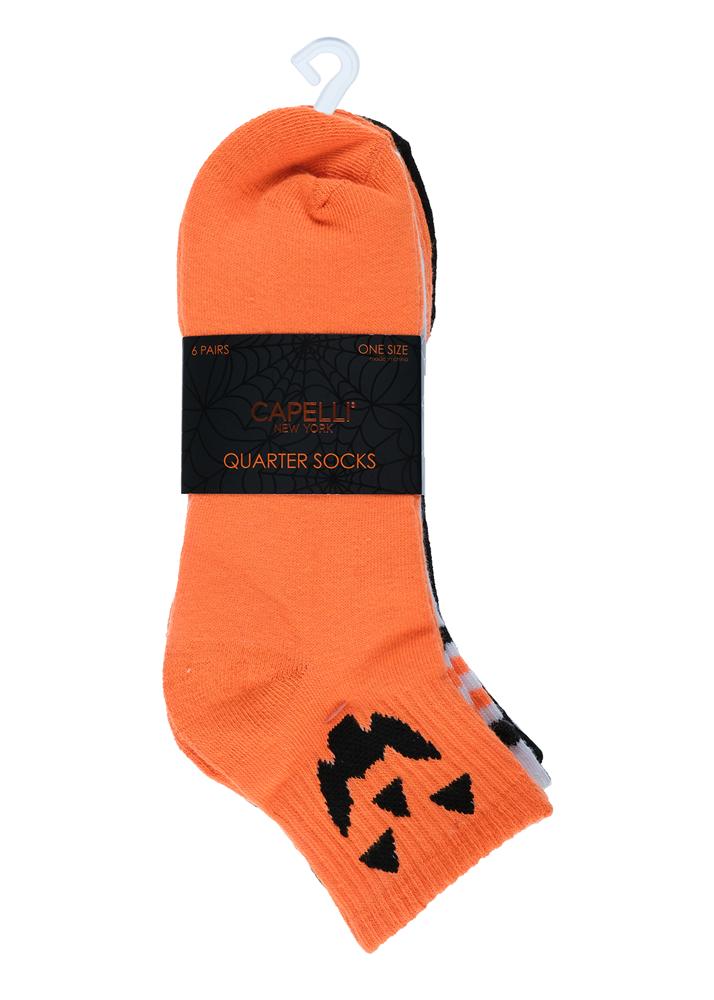 capelli-new-york-ladies-socks-halloween-quarter-socken-6er image 2