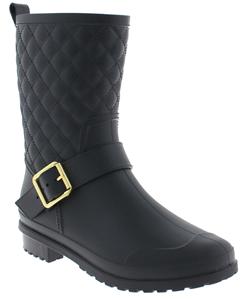 capelli-new-york-gummistiefel-damen-schwarz-matt-wadenhoch image 1