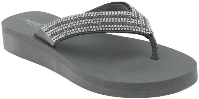 capelli-new-york-ladies-flip-flops-zehentrenner-grau-keil image 1