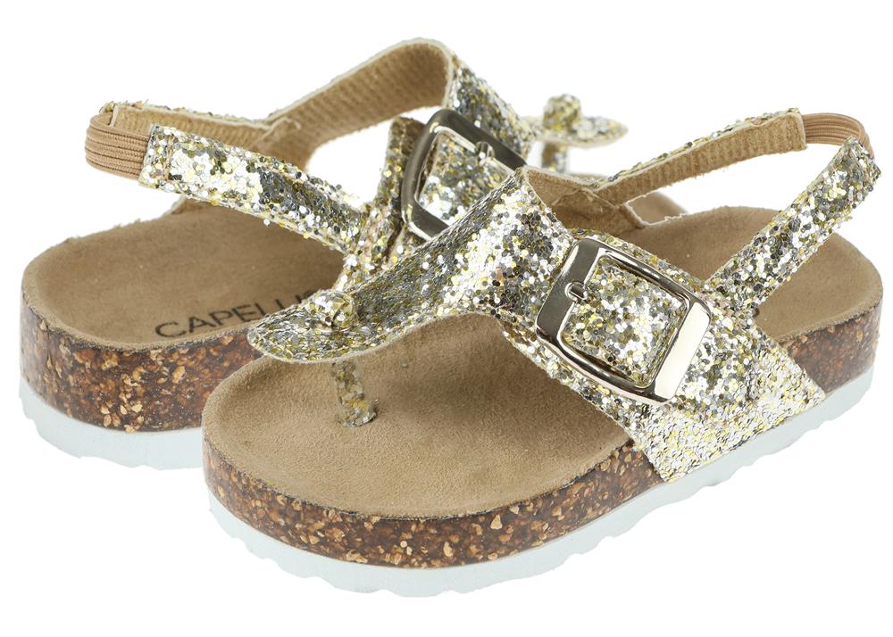 capelli-new-york-toddler-flip-flops-gold-glitzer-t-strap image 2