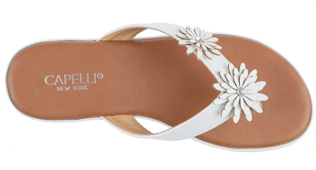 capelli-new-york-girls-flip-flops-zehentrenner-wei-kunstleder image 4