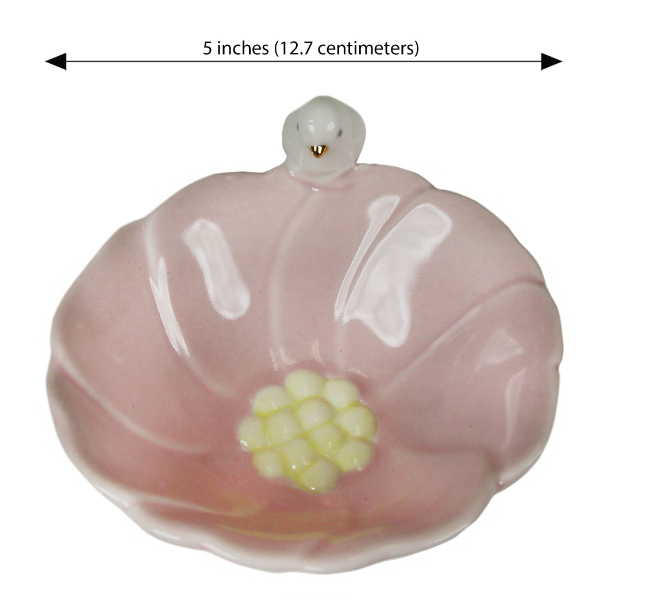 capelli-new-york-bird-flower-schmuckschale-keramik-5-inch image 7