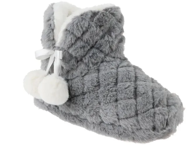 capelli-new-york-ladies-slippers-quilted-stiefel-kunstfell-l image 1