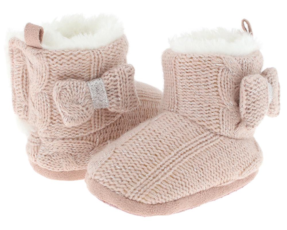 capelli-new-york-infant-boots-metallic-strick-1-0-6m-schleife image 3