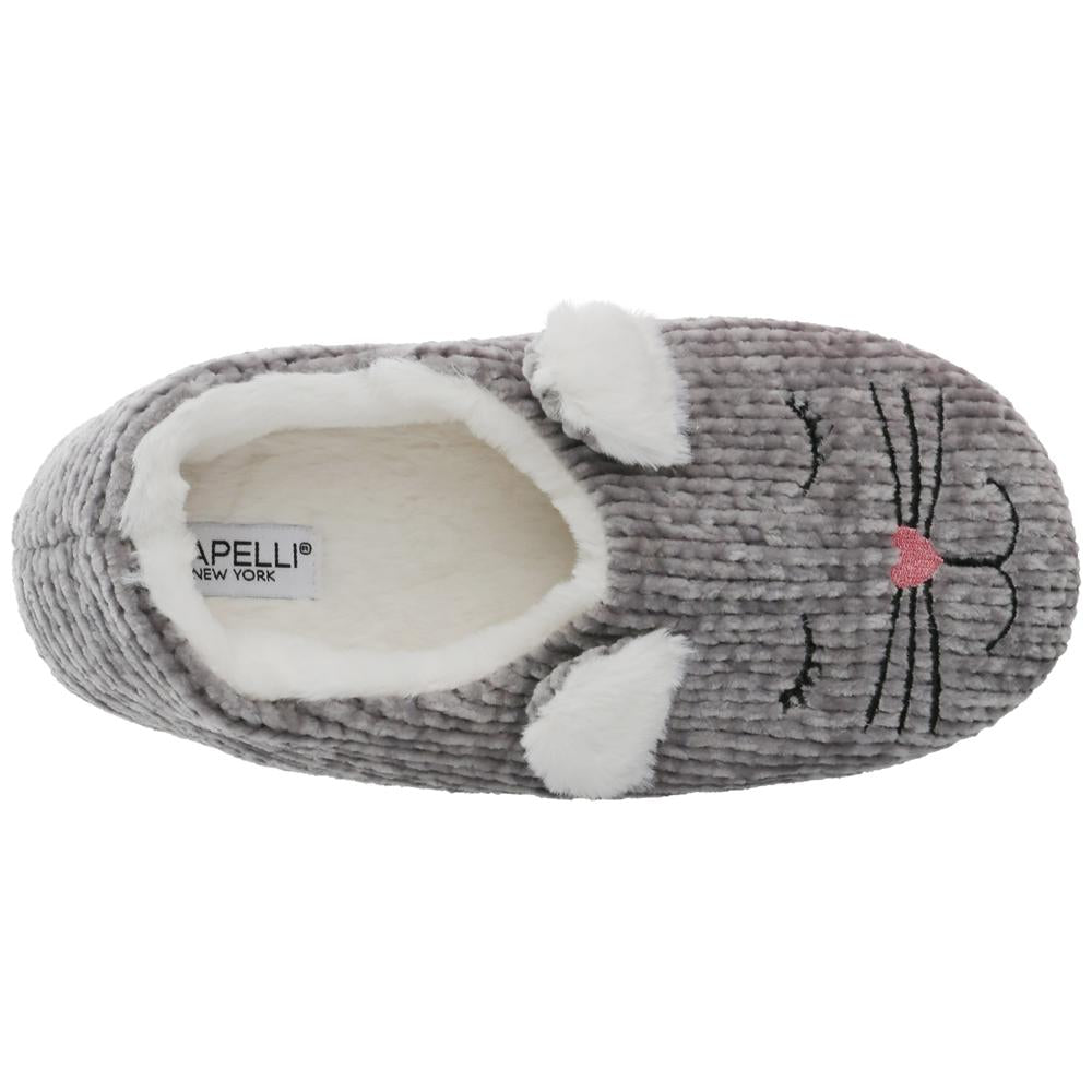 capelli-new-york-hausschuhe-damen-katze-chenille-clog-slipper image 4