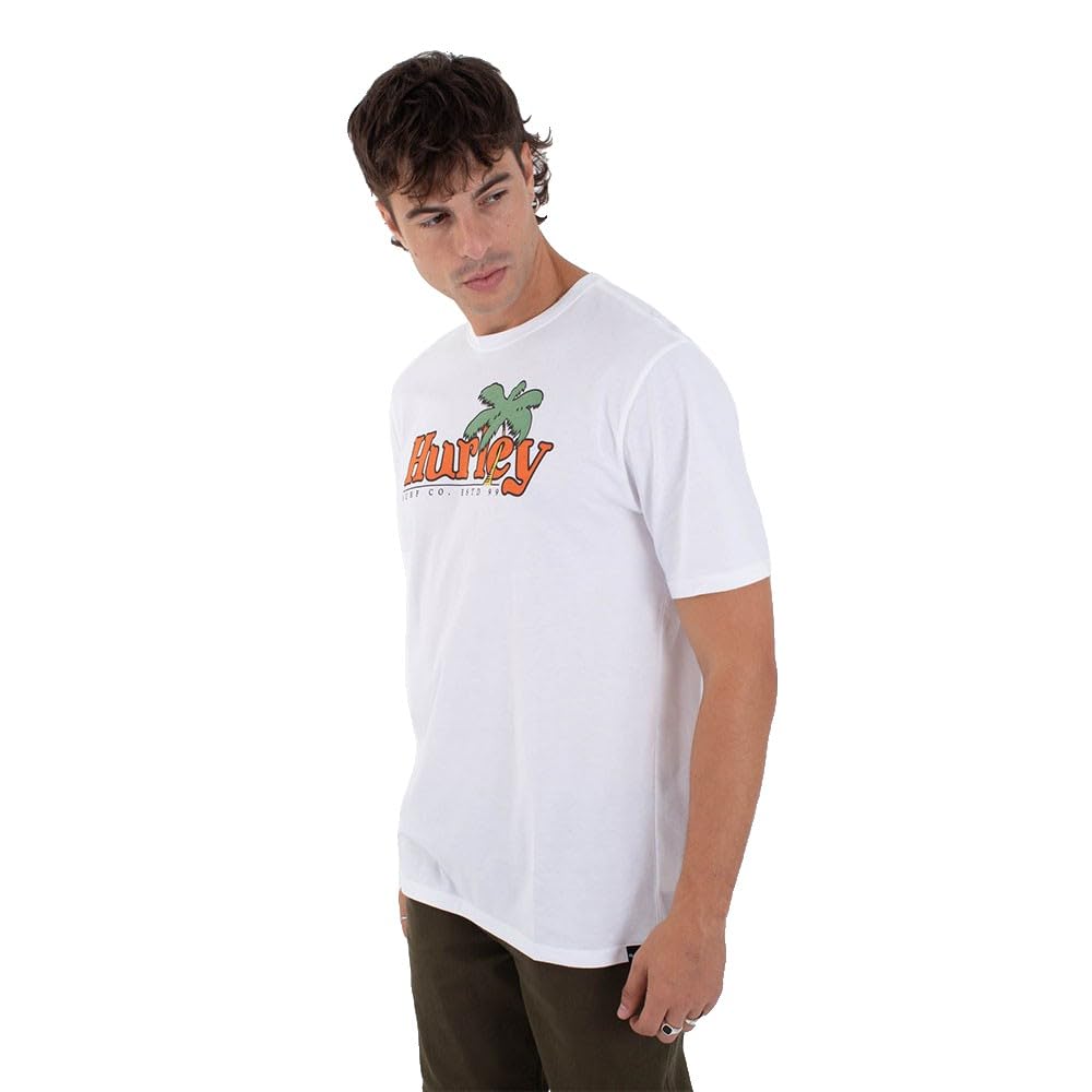 hurley-oz-t-shirt-herren-xl-kurzarm-rundhals-frontprint image 4