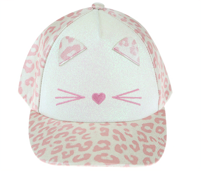 capelli-new-york-ladies-hats-leopard-kitty-baseball-cap-glitzer image 2