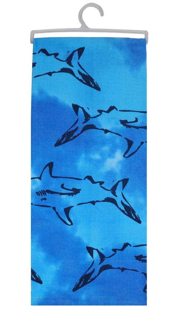capelli-new-york-tie-dye-sharks-velours-strandhandtuch-t-rkis-28x58 image 3