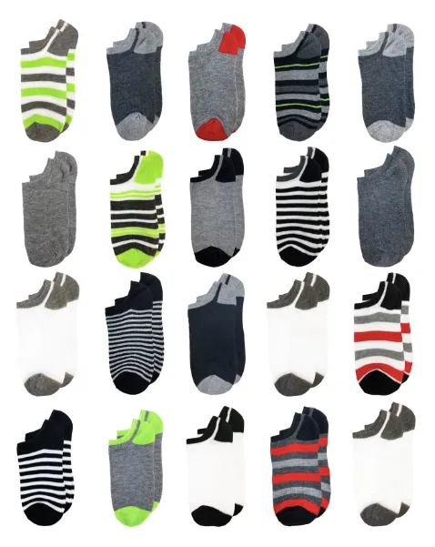 capelli-new-york-ladies-socks-no-show-socken-20er-pack-bunte-streifen image 1