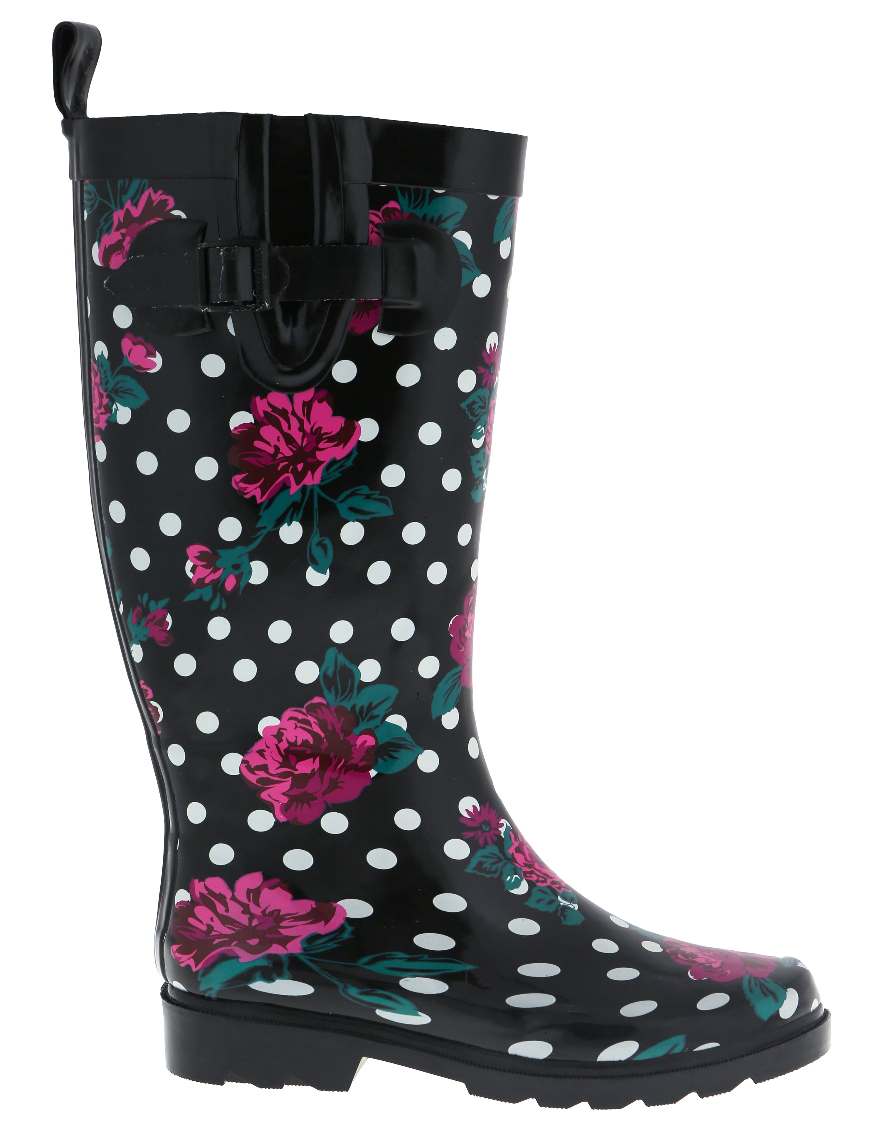 capelli-new-york-ladies-rain-boots-floral-dots-gummistiefel-gr-e-8-wasserdicht image 3