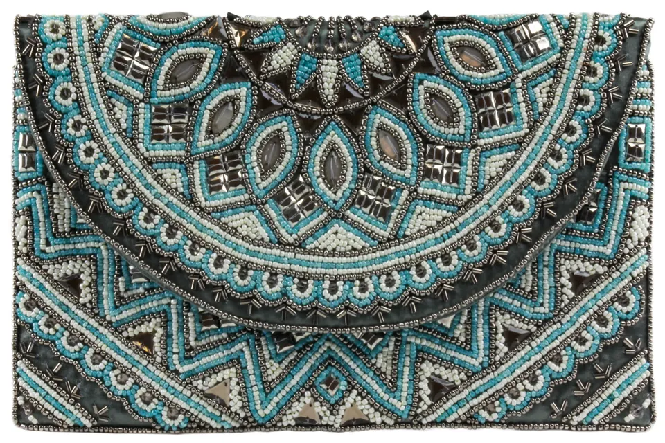 capelli-new-york-ladies-handbags-beaded-clutch-mit-kette image 1