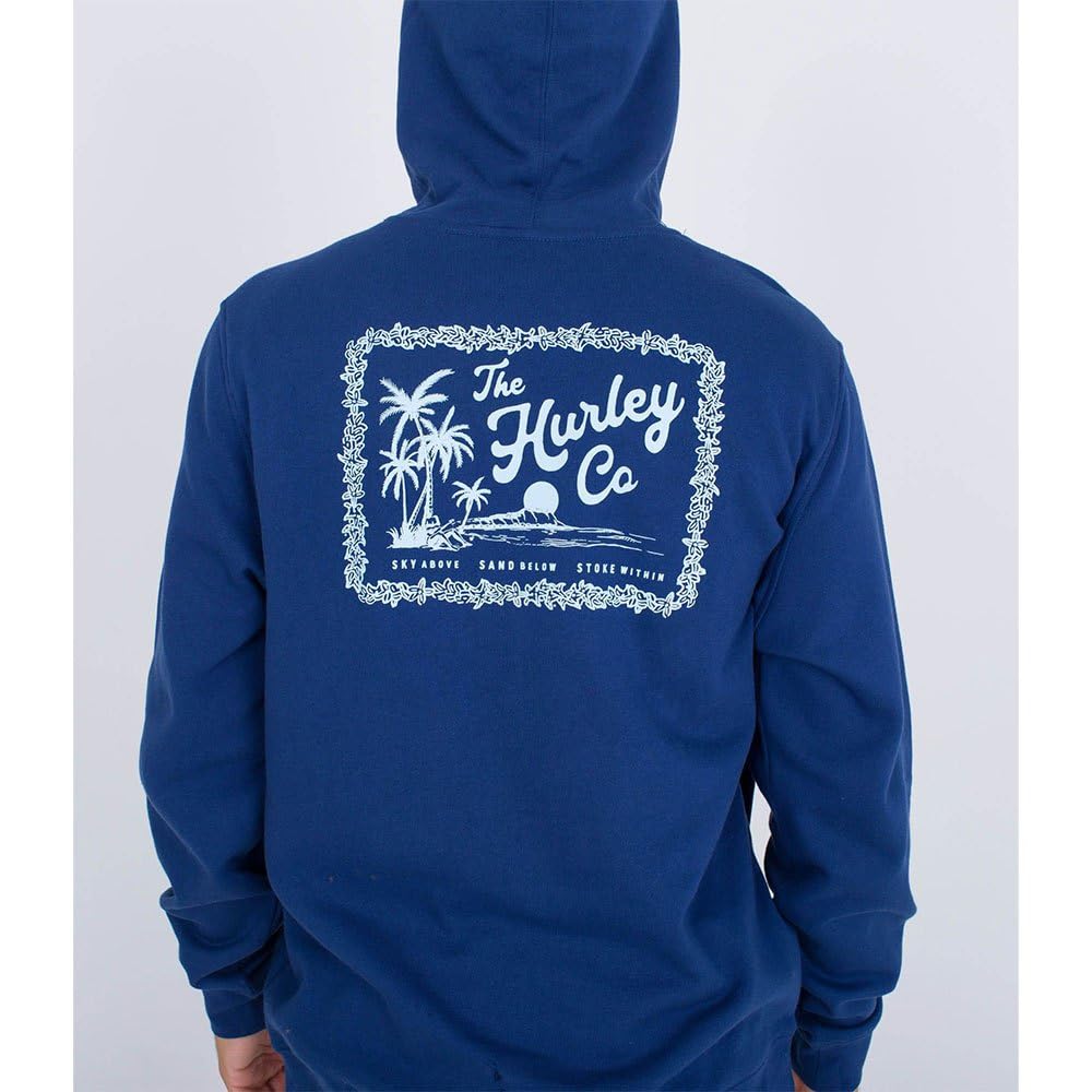 hurley-ukelele-fleece-hoodie-herren-l-blue-void image 6