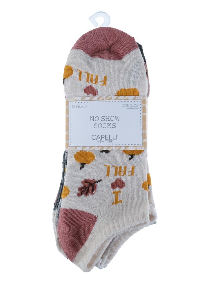 capelli-new-york-i-heart-fall-sneaker-socken-10er-pack image 2