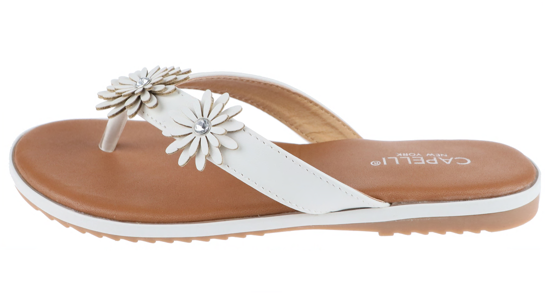capelli-new-york-girls-flip-flops-zehentrenner-wei-kunstleder image 3
