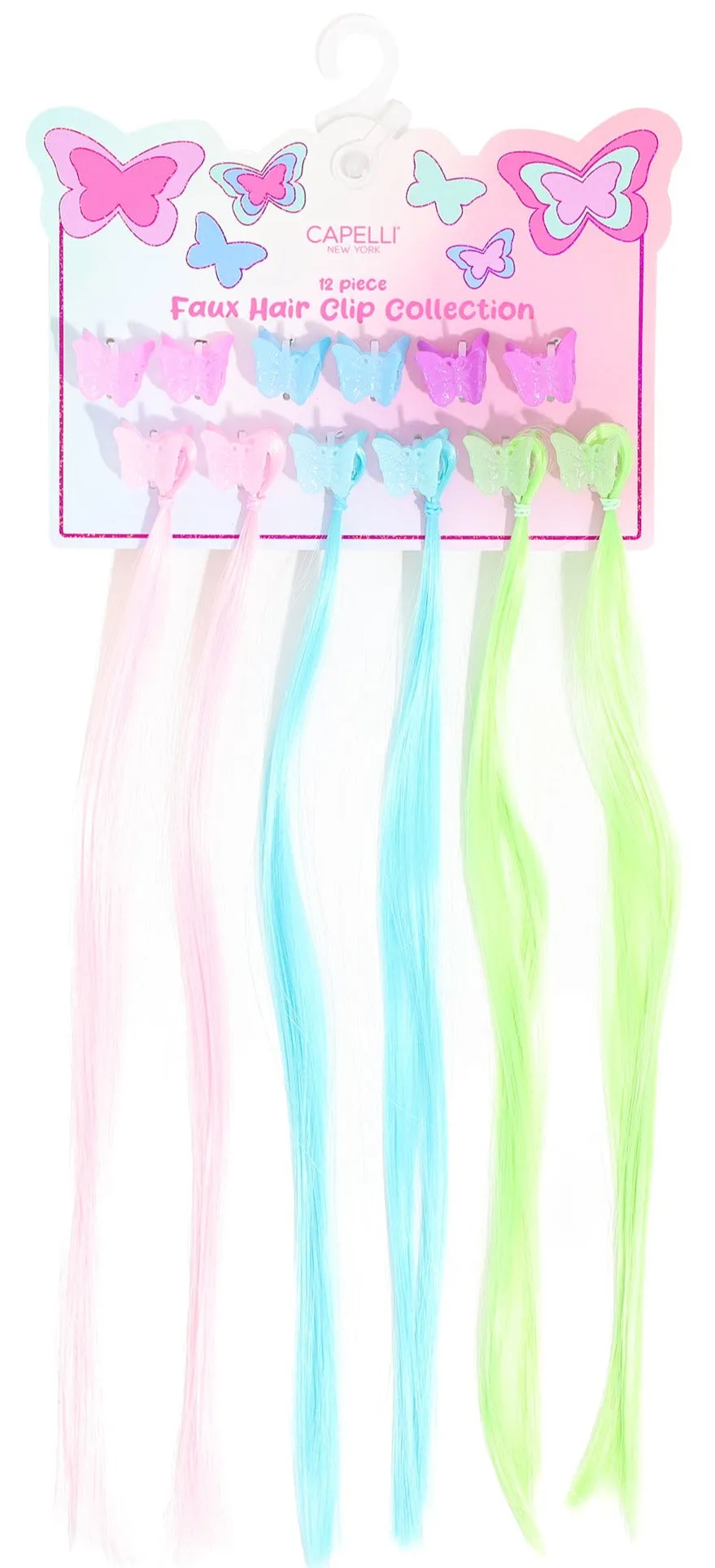 capelli-new-york-butterfly-clips-pastel-12er-haarspangen image 1