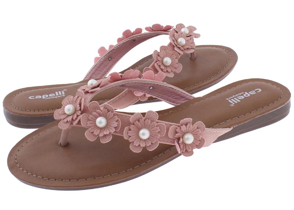 capelli-new-york-blush-flowers-pearl-zehentrenner-flip-flop image 2