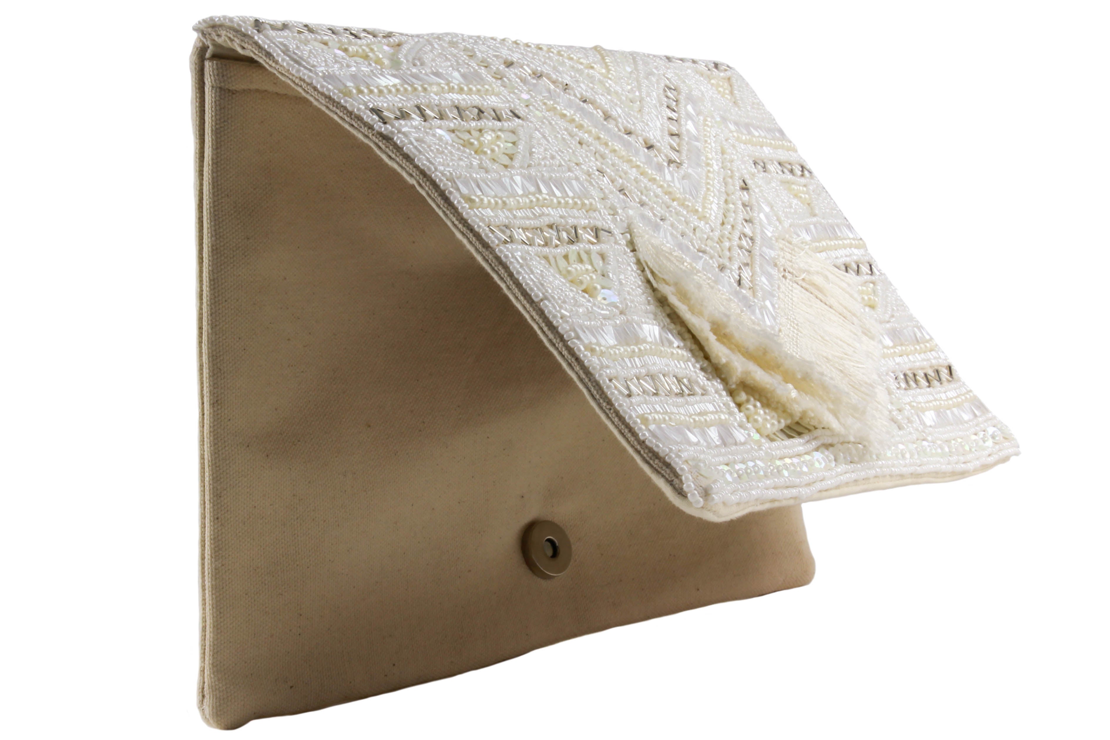 capelli-new-york-ladies-beaded-clutch-perlen-abendtasche-mit-kette image 4