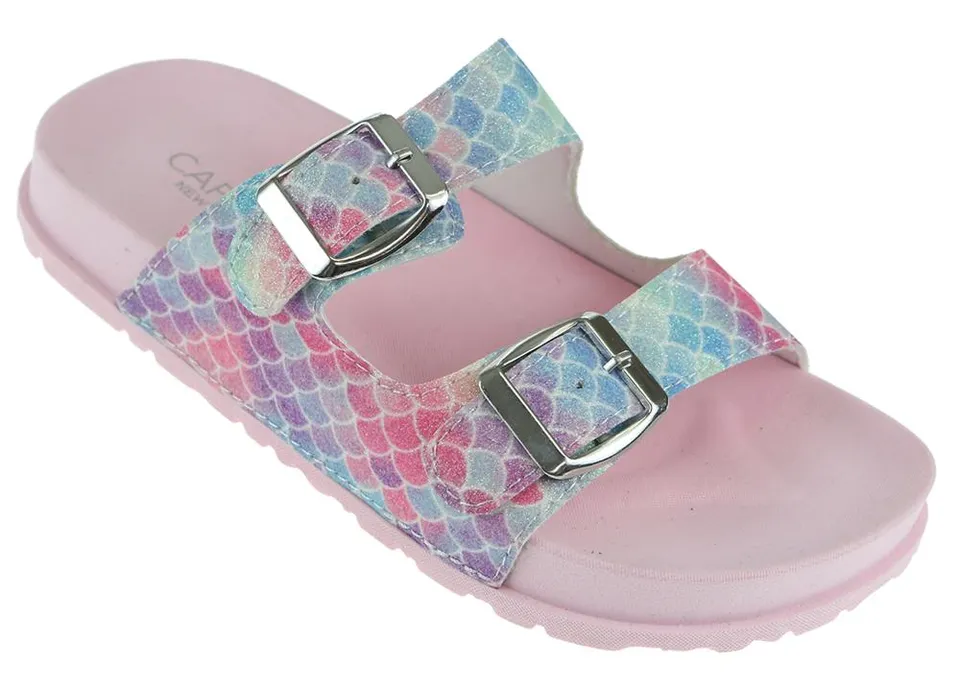 capelli-new-york-mermaid-scale-glitter-double-strap-sandale-m-dchen image 1